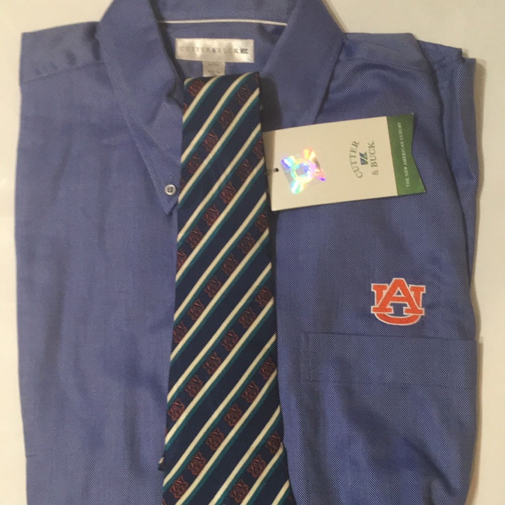 NWT Auburn University Cutter & Buck LS